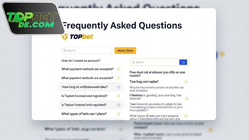 FAQ Topbet – Giải đáp nhanh thắc mắc thường gặp 3 FAQ Topbet về nạp rút tiền
